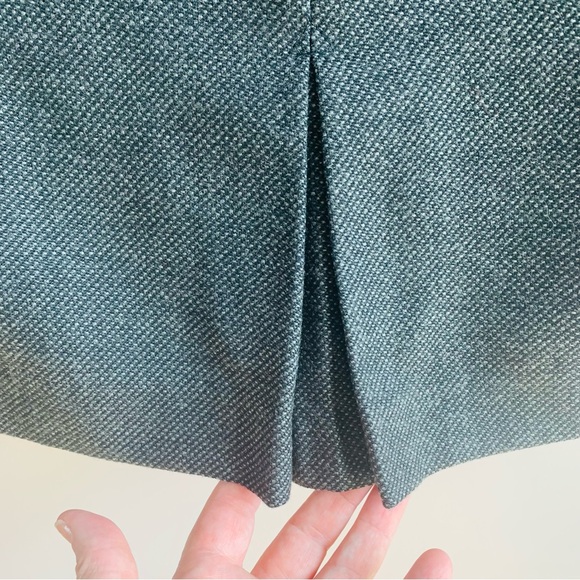 Banana Republic Grey Skirt Tweed Pencil Classci Office Wool Blend Capsule 10 - Picture 2 of 6